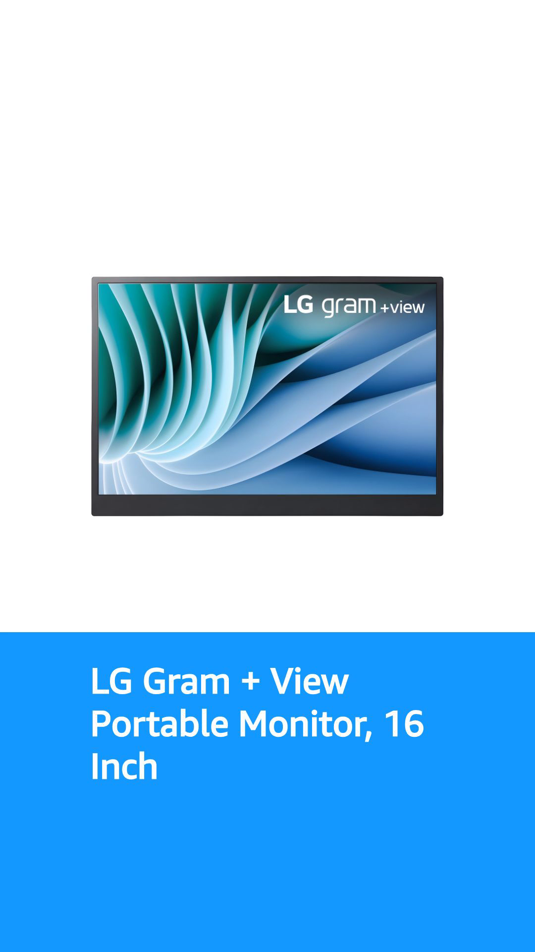 LG gram 16-inch +View Portable Monitor with USB Type-C
